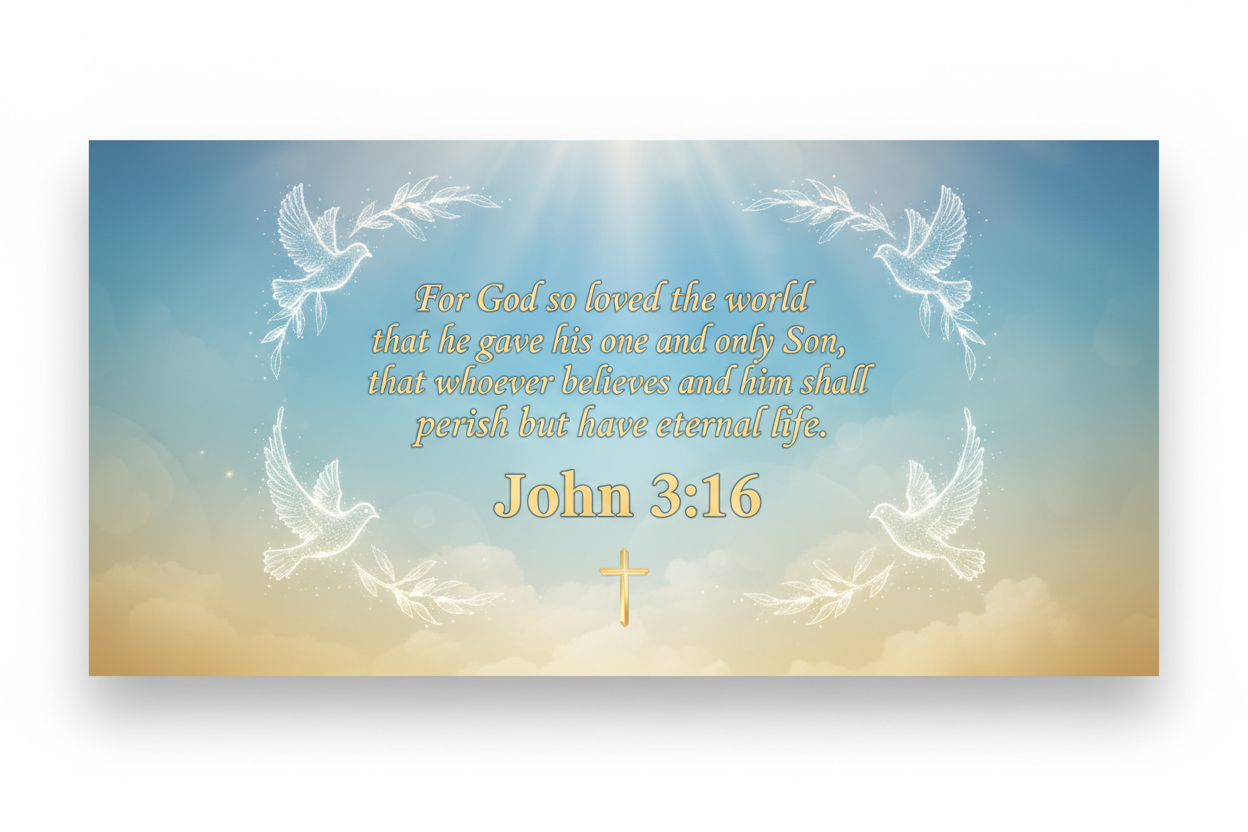 John 3:16 Homepage Banner